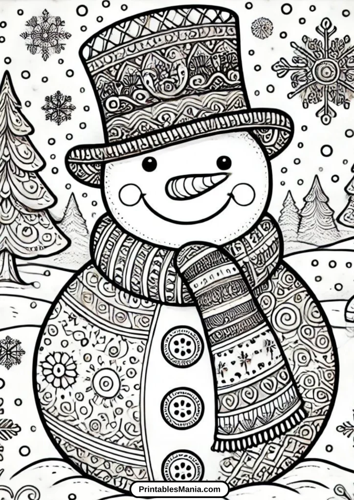 the snowman colouring pages