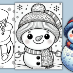 Snowman Coloring Page