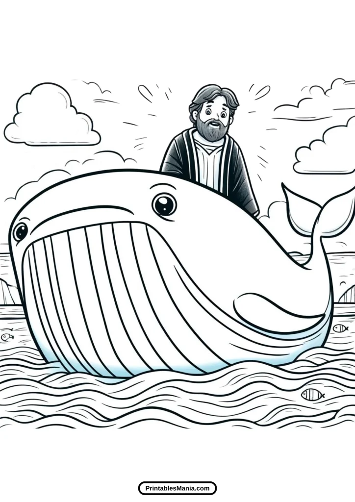 downloadable jonah and the whale coloring page pdf