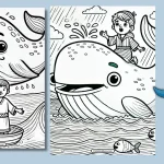 Jonah And The Whale Coloring Page