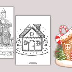 Gingerbread House Coloring Page