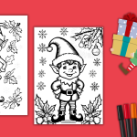 Elf Coloring Pages PDF