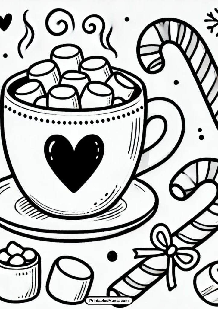 printable hot cocoa mug pdf