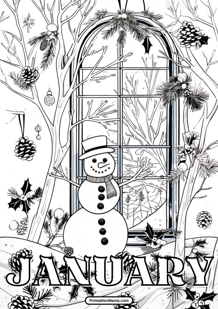 january adult coloring pages free