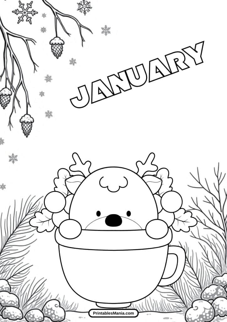 january coloring pictures free download