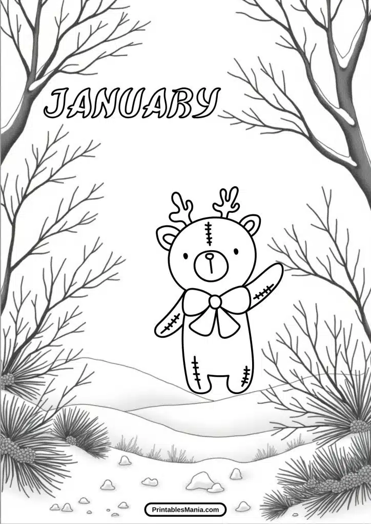 download january winter coloring pdf