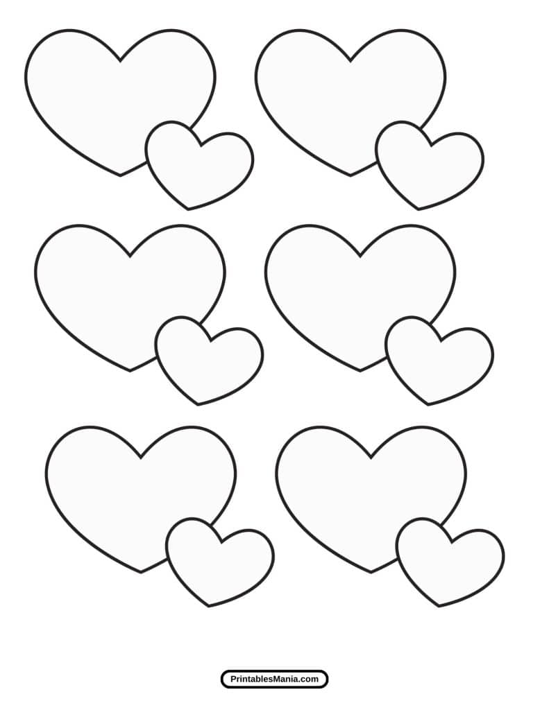 free printable heart template