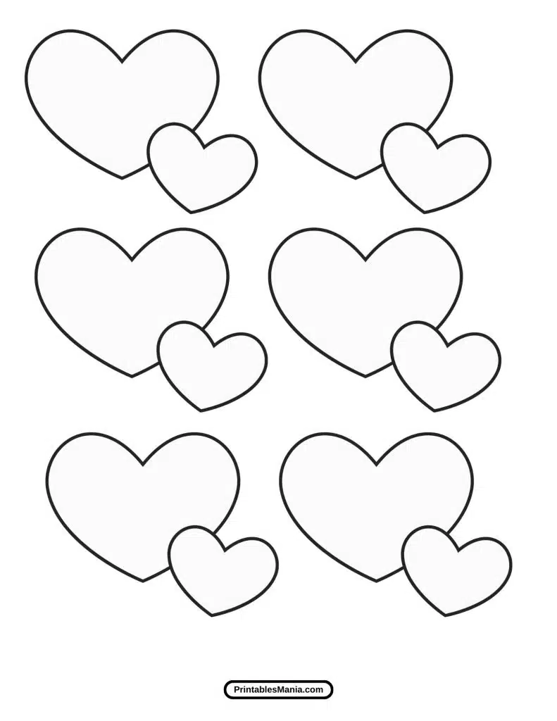 free printable heart template