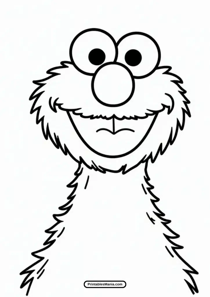 elmo coloring page printable for kids