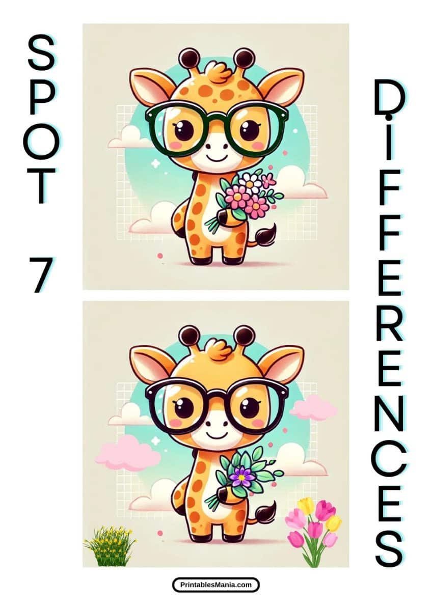 Spot The Difference For Kids - Printables Mania