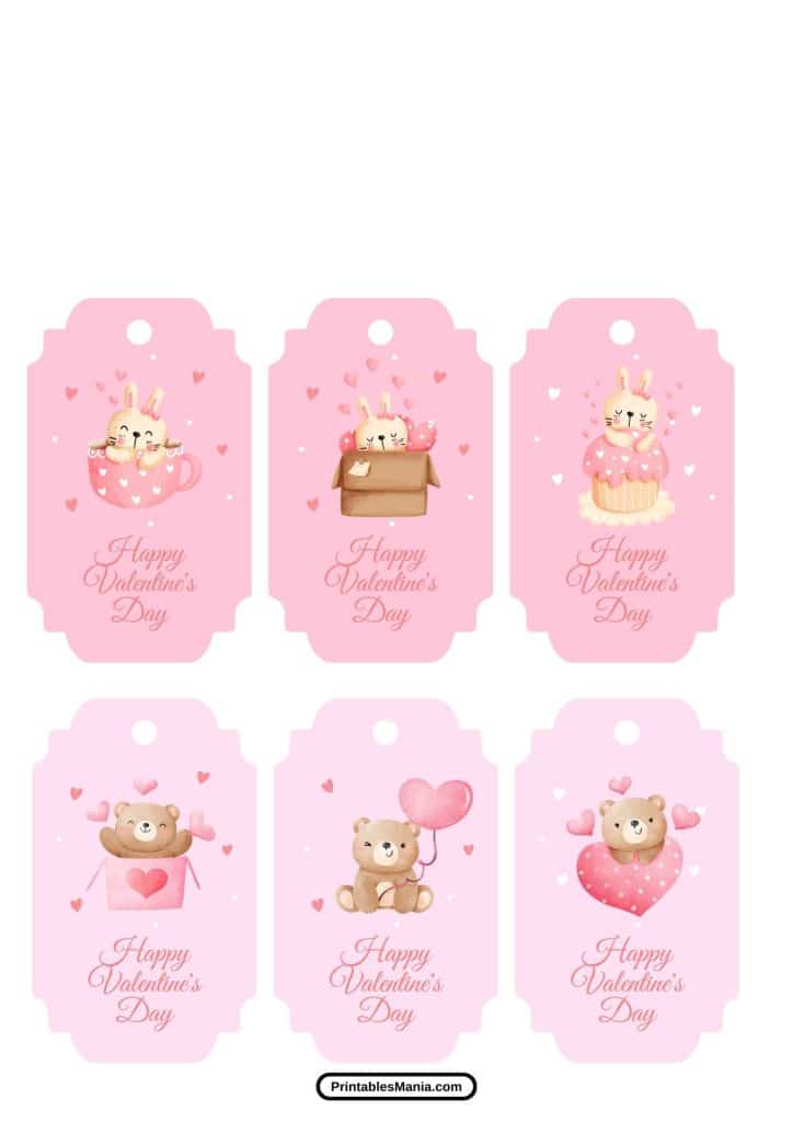 modern valentine’s day gift tag printables