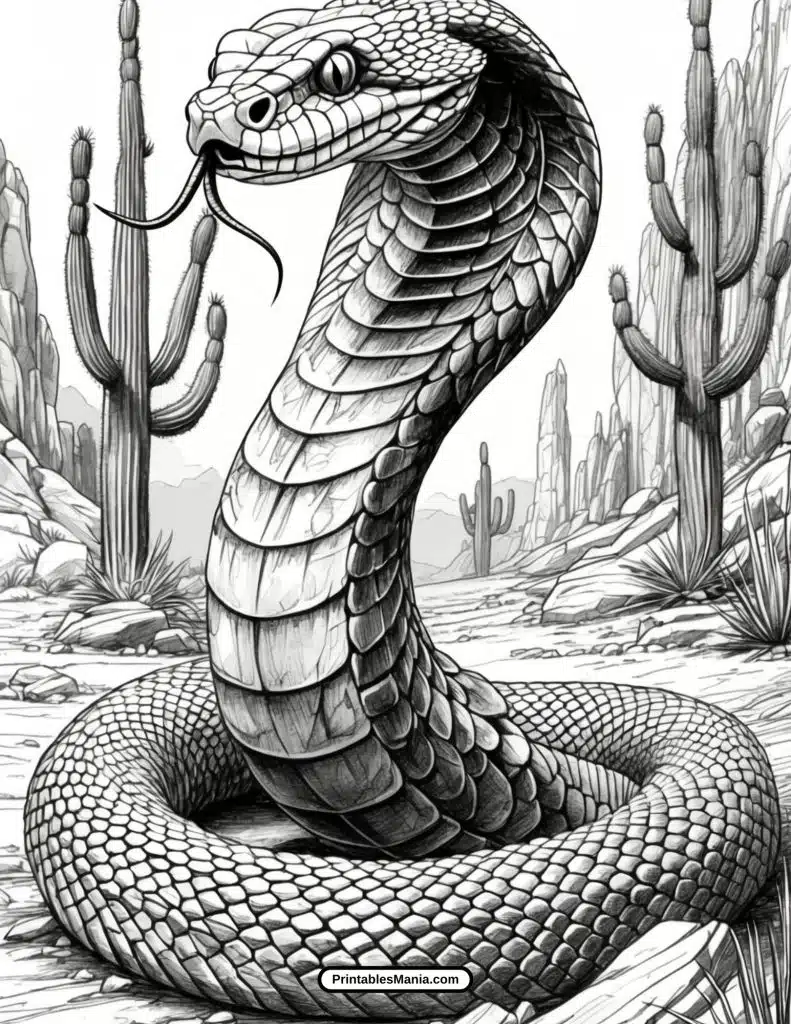 fun and easy snake coloring sheet to download