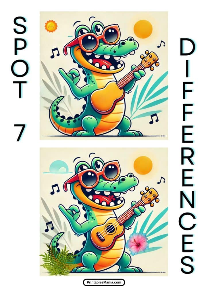 download free spot the difference activity sheets for kids