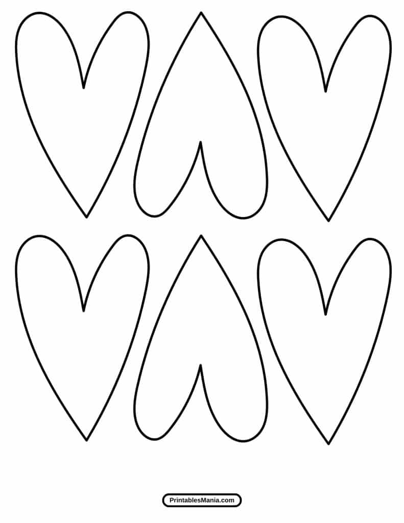 heart template for coloring