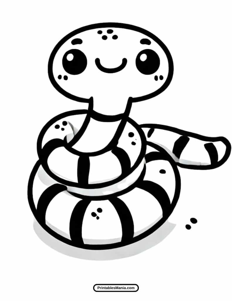 printable snake coloring sheet for creative fun