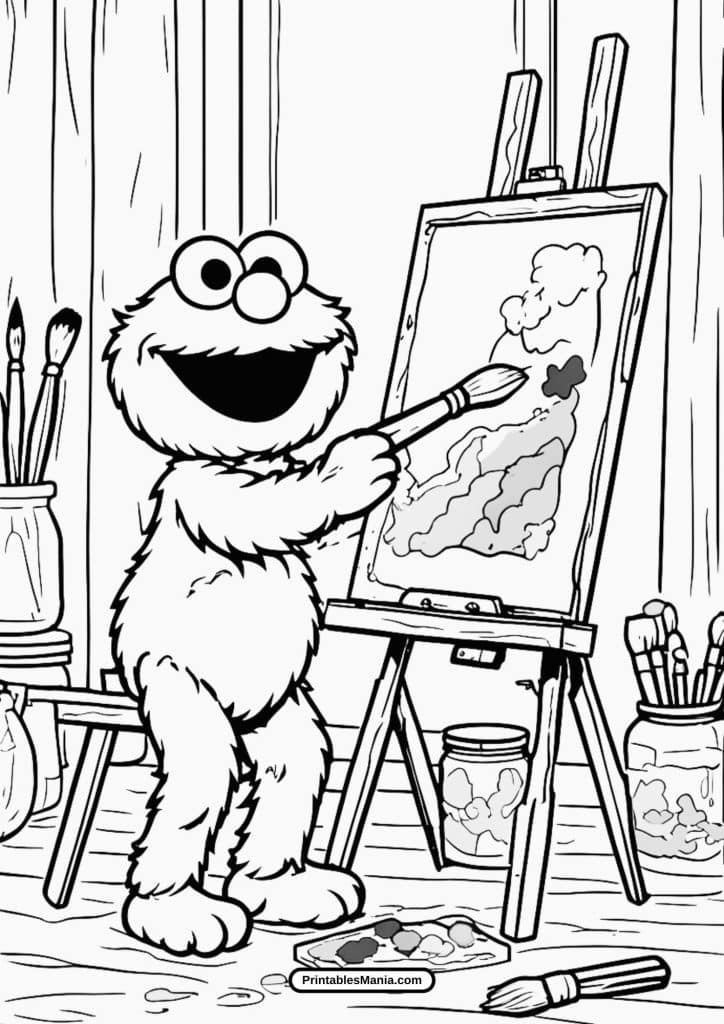 free elmo coloring sheets for creative kids