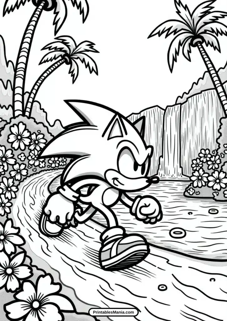 download sonic coloring sheet