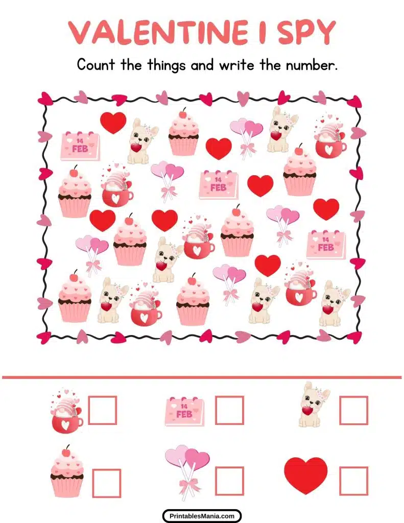 valentine’s day i spy activity sheet printable