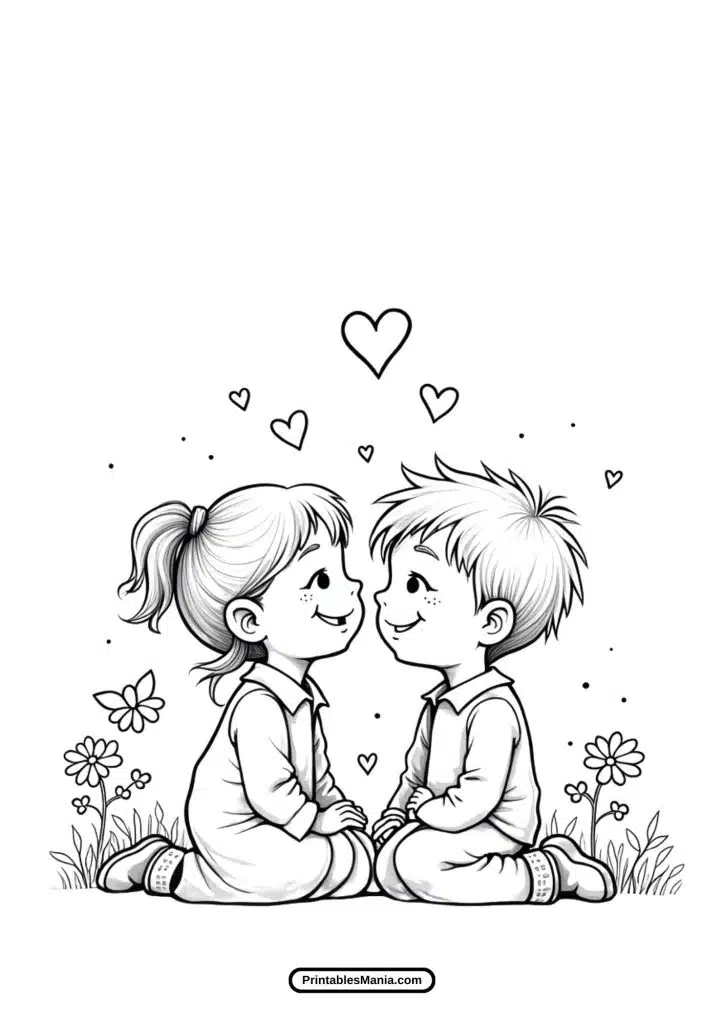 download valentine coloring pages free