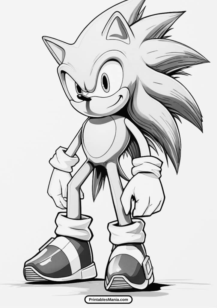 free sonic 3 coloring sheet