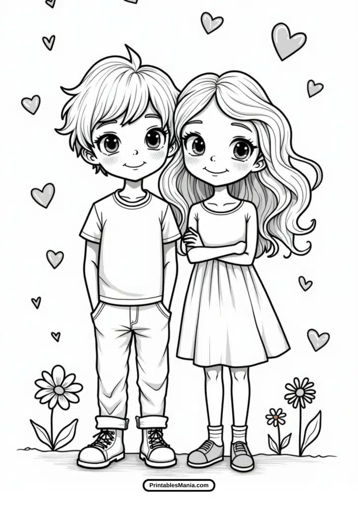 valentine's day coloring pages