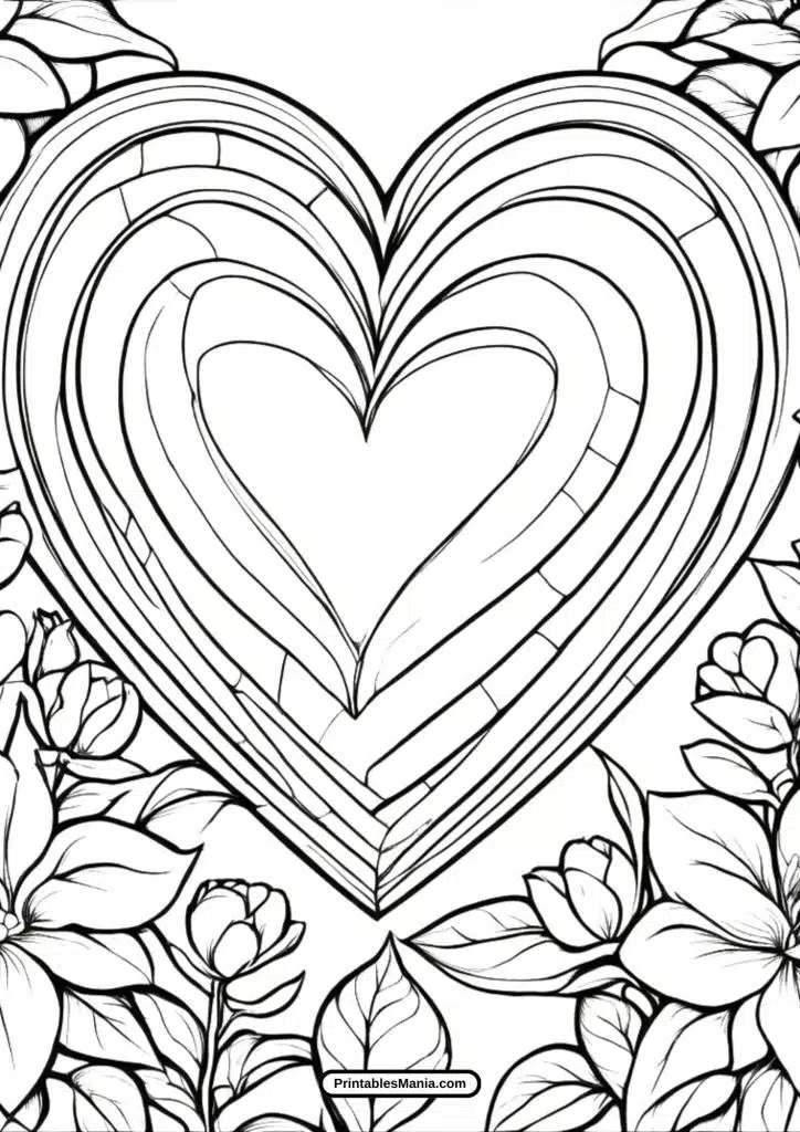 printable valentine's day coloring sheet pdf