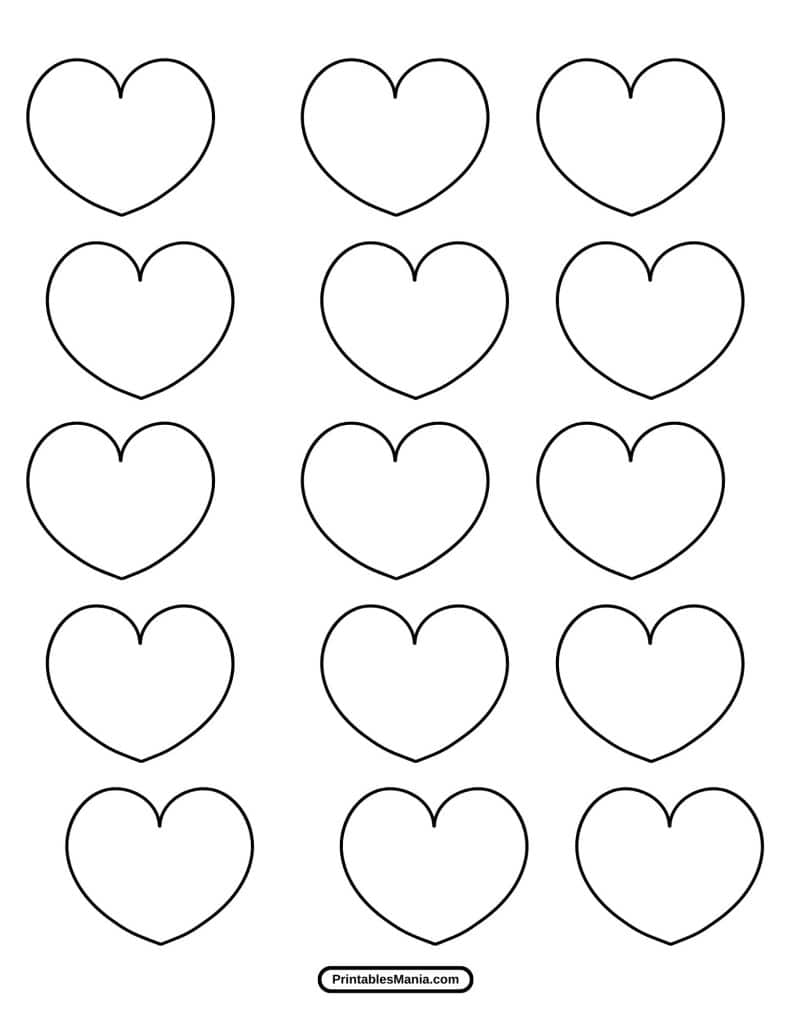 small heart template printable