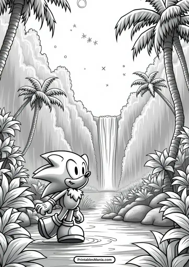 downloadable sonic 3 coloring page for free