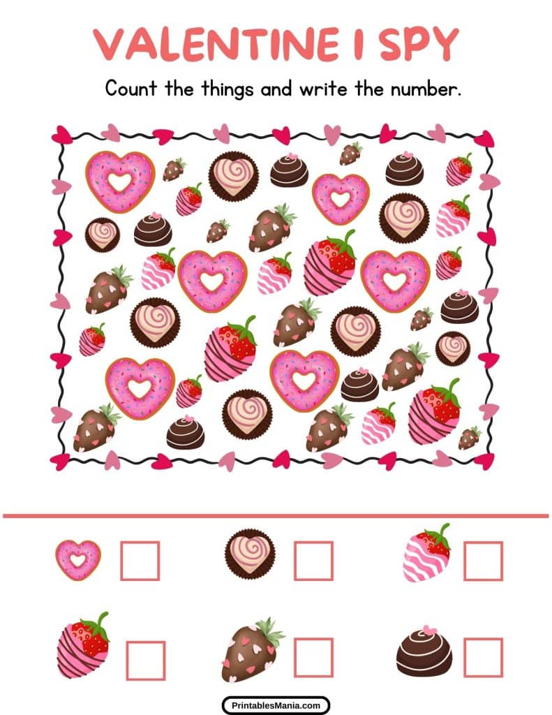 valentine i spy free printable activity pdf