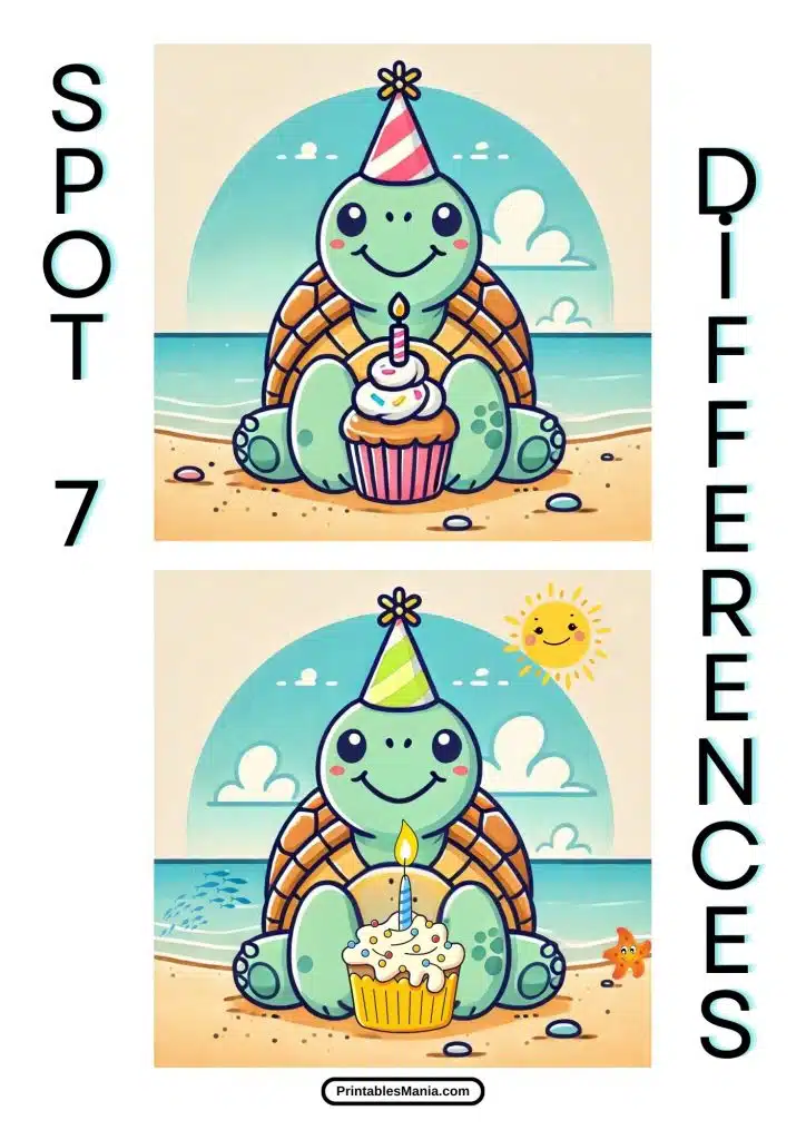 spot the difference printable game for kids free