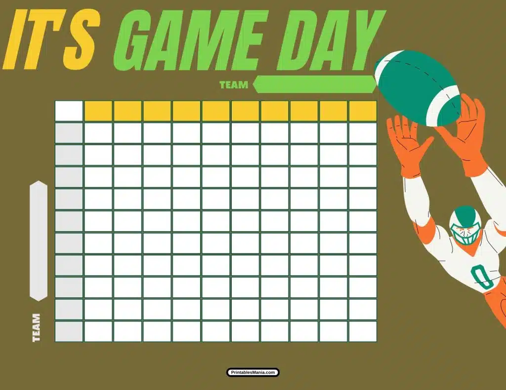 big game football squares printable