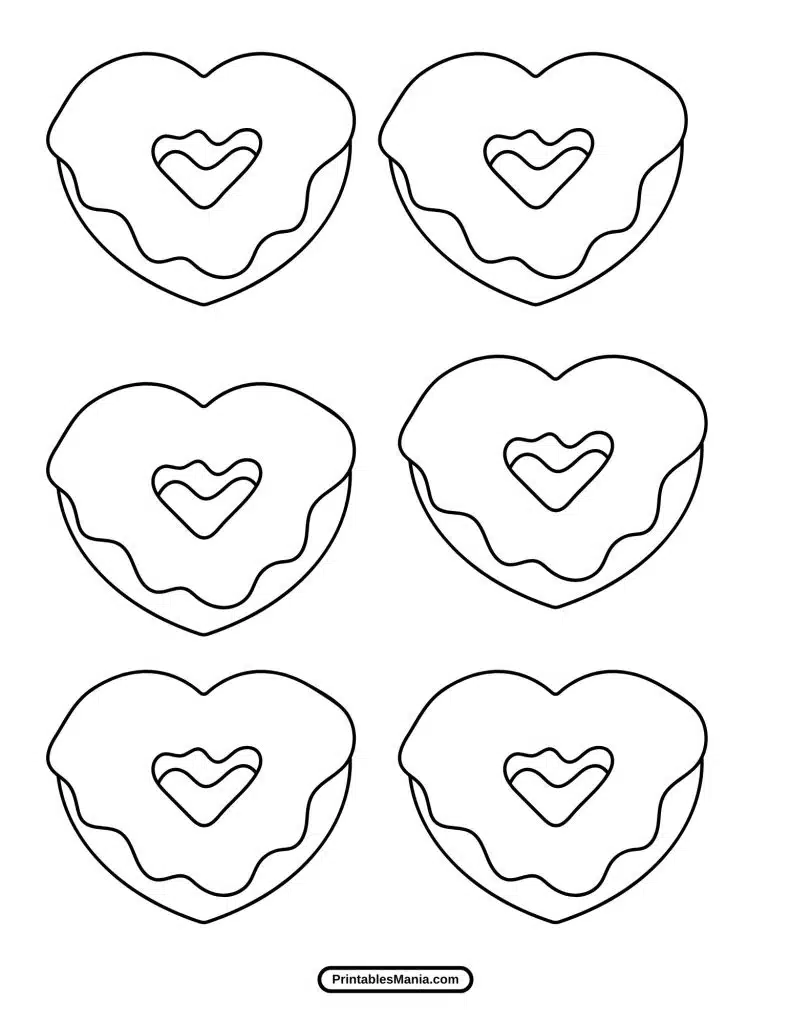 printable heart shape for crafts and Valentine’s Day