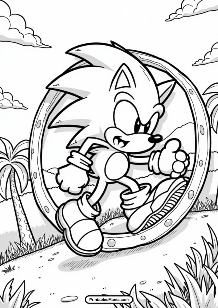 pdf sonic 3 coloring sheet for download