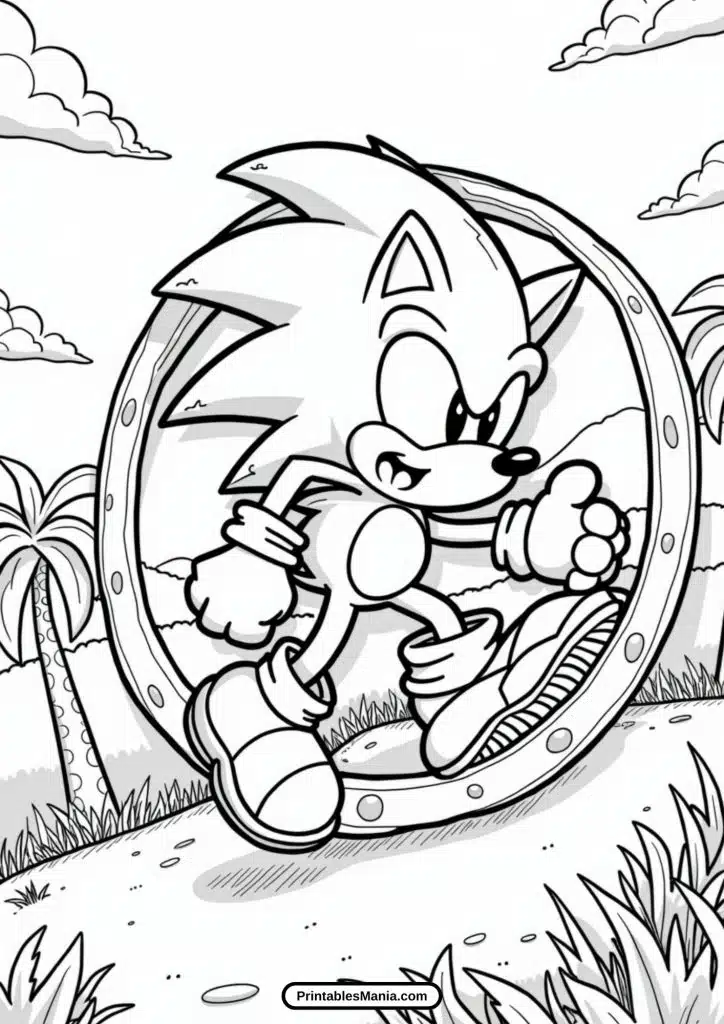 pdf sonic 3 coloring sheet for download