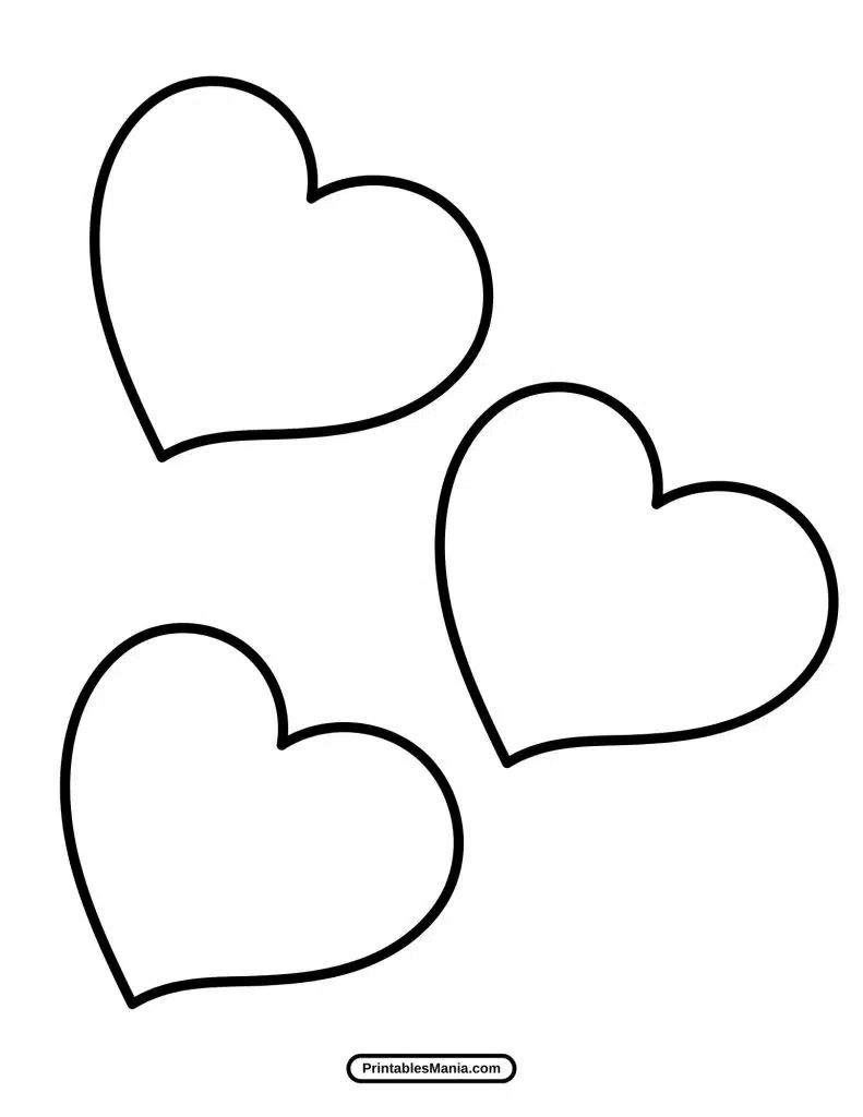 heart template for kids