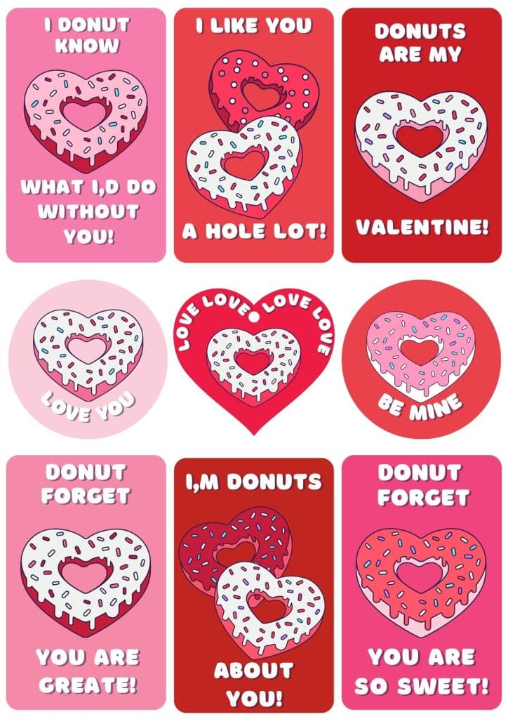 fun and colorful valentine’s gift tags ready to print