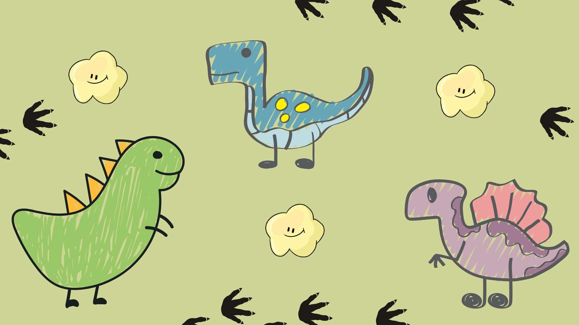 Cute Easy Dinosaur Drawing Ideas