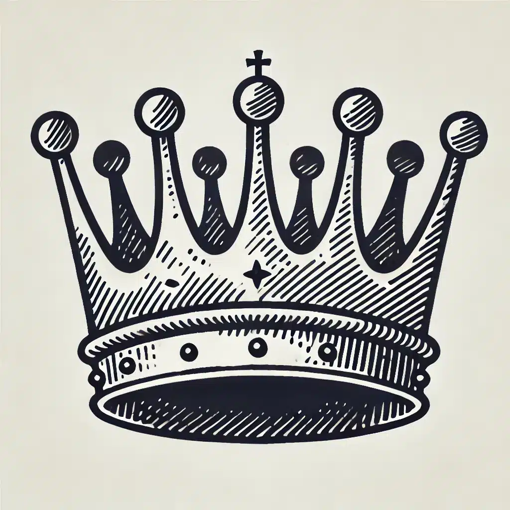 basic crown design for easy drawing practice