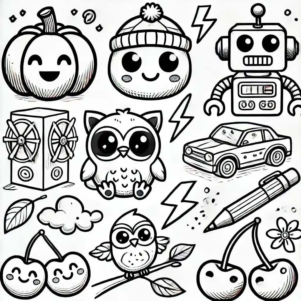easy sketch idea for kids to improve their drawing skills