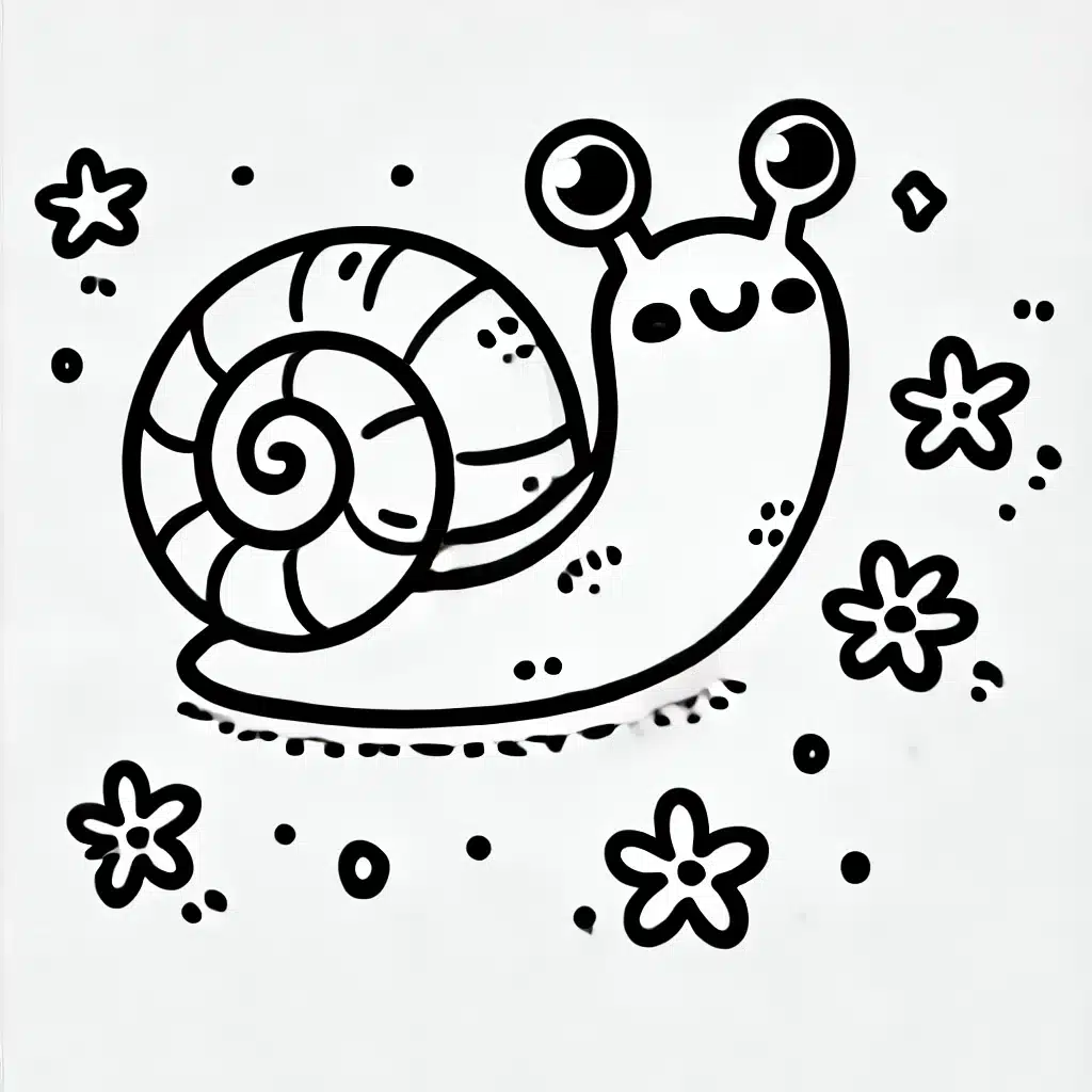 fun black-and-white drawing for pre-teen beginners