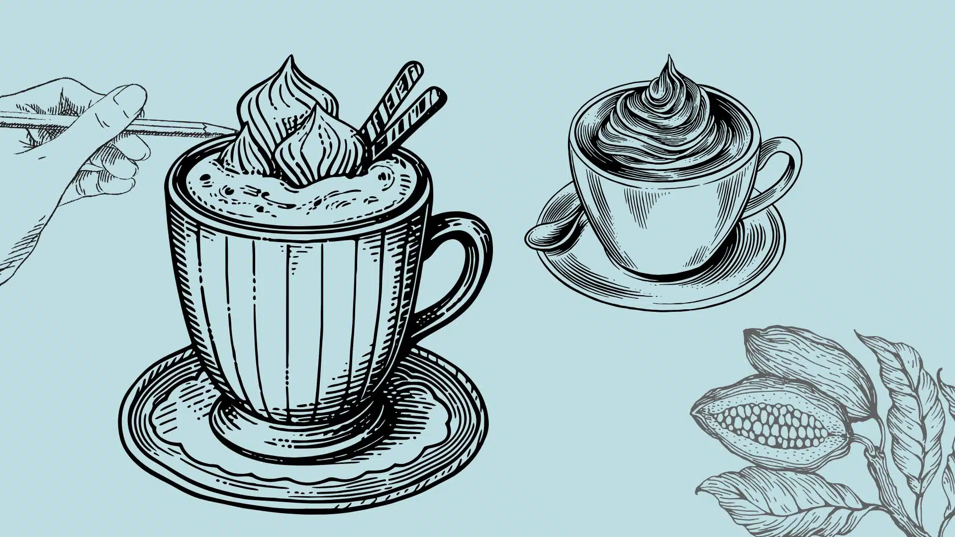 Hot Cocoa Drawing Ideas