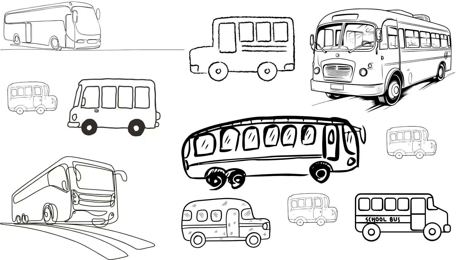 School Bus Drawing Easy