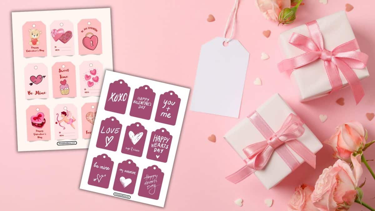 Valentine's Day Gift Tags Printable - Printables Mania