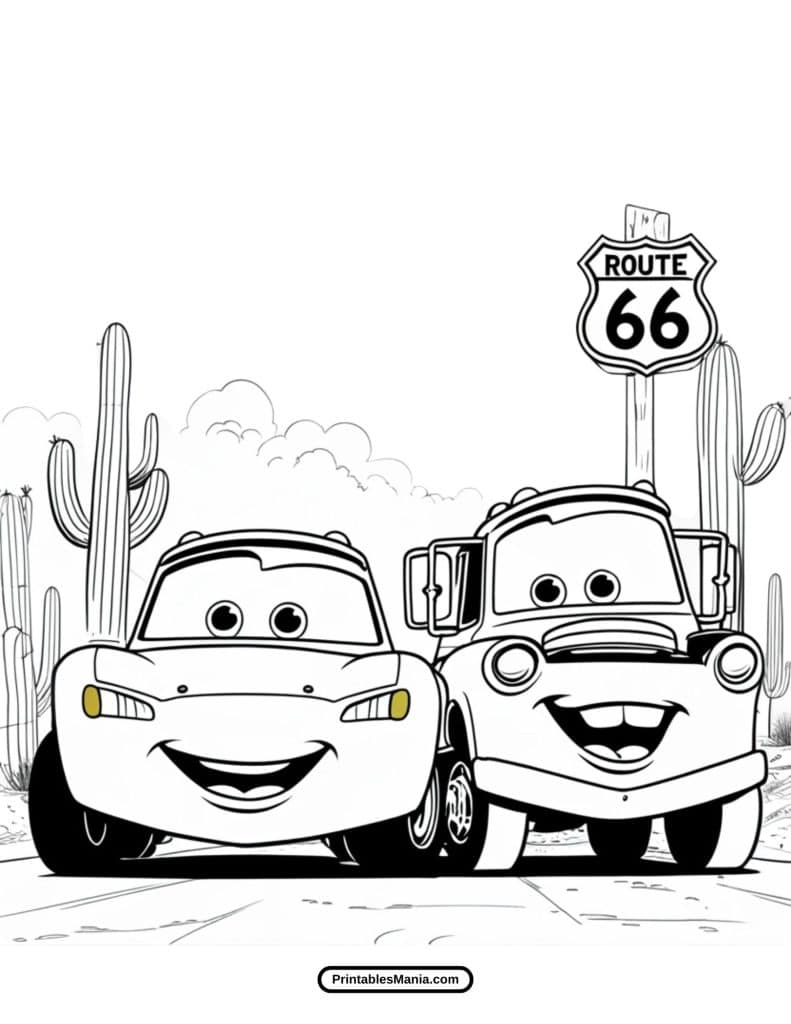 lightning mcqueen coloring page for little artists