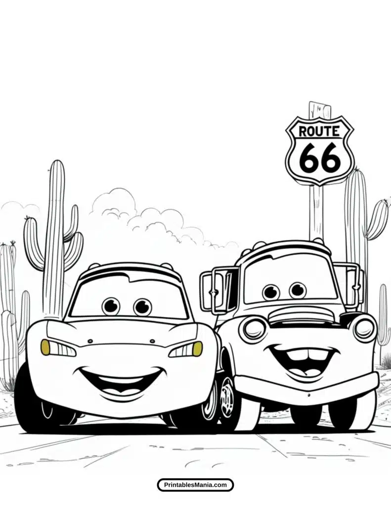 lightning mcqueen coloring page for little artists