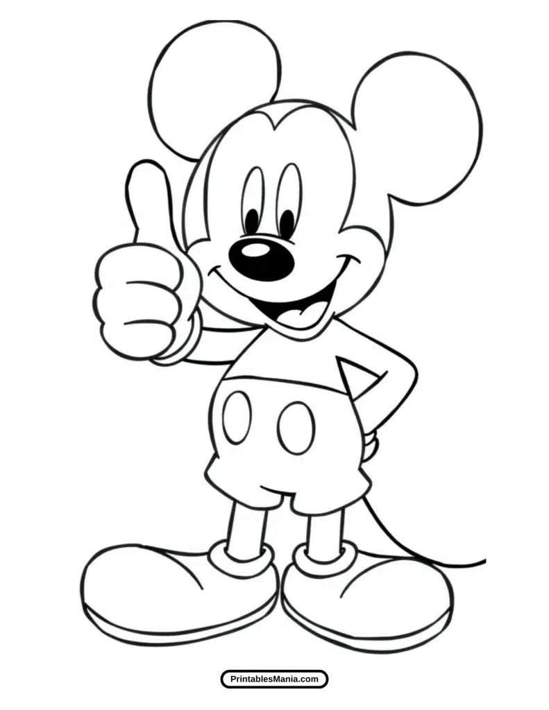 mickey mouse adventure coloring sheet