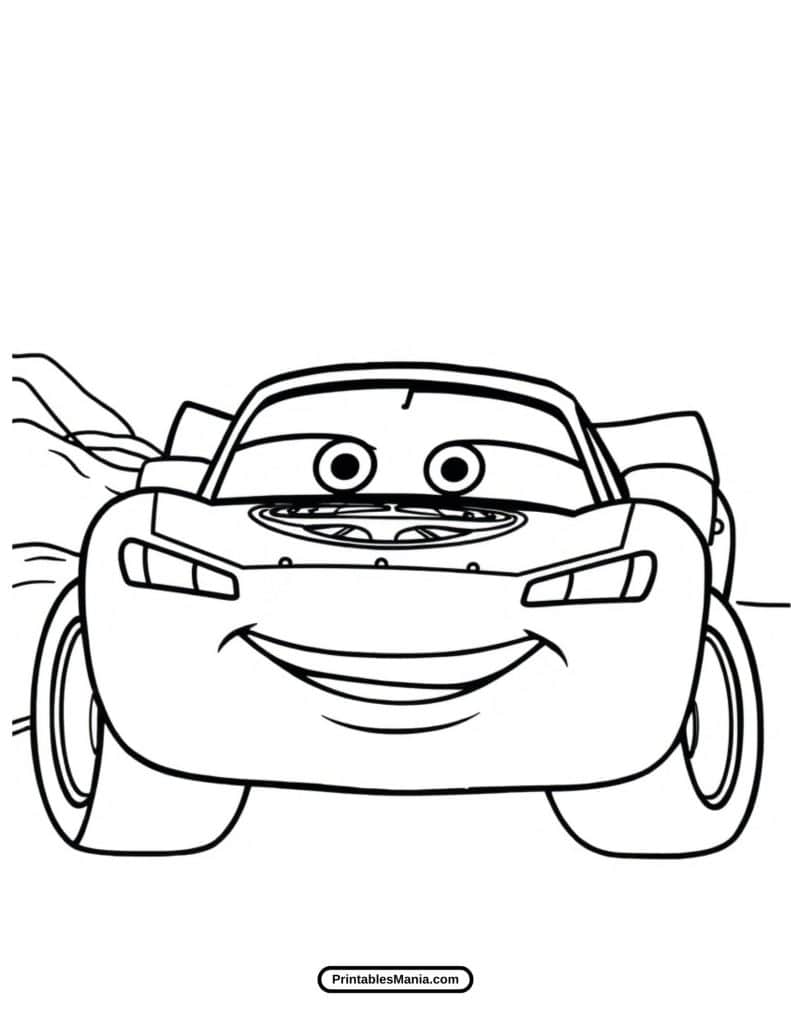 fun and simple lightning mcqueen drawing for kids