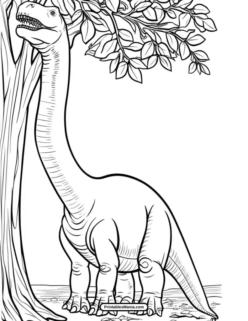 diplodocus coloring page 