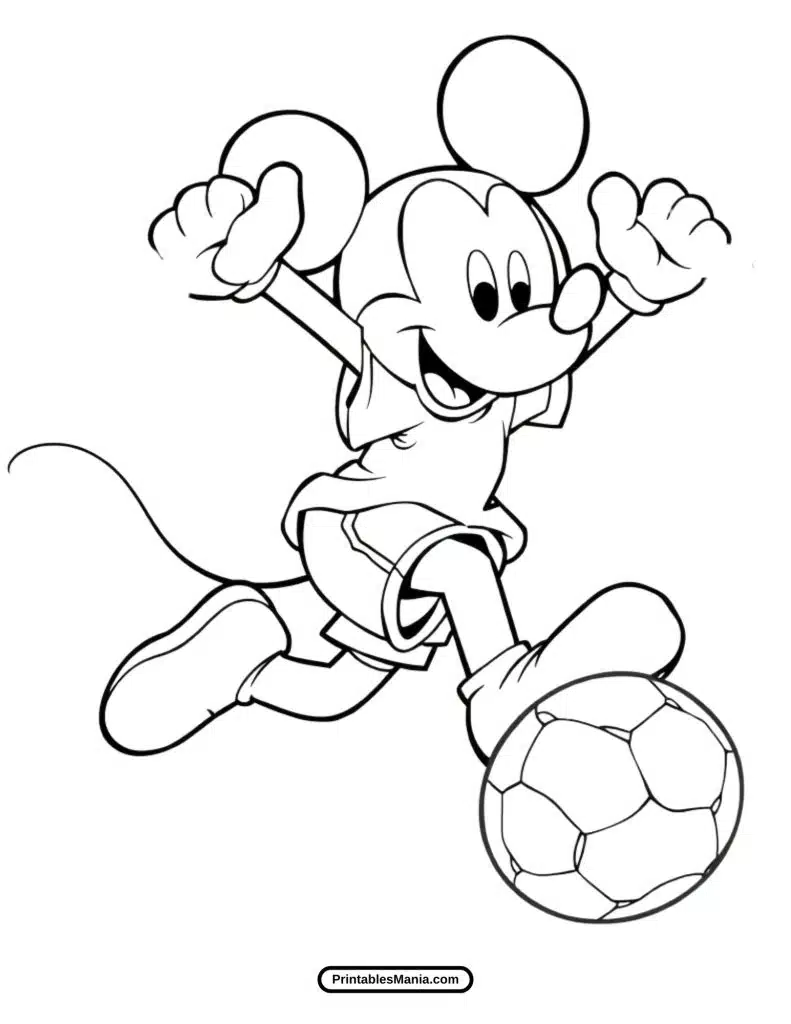 mickey mouse outline drawing for coloring