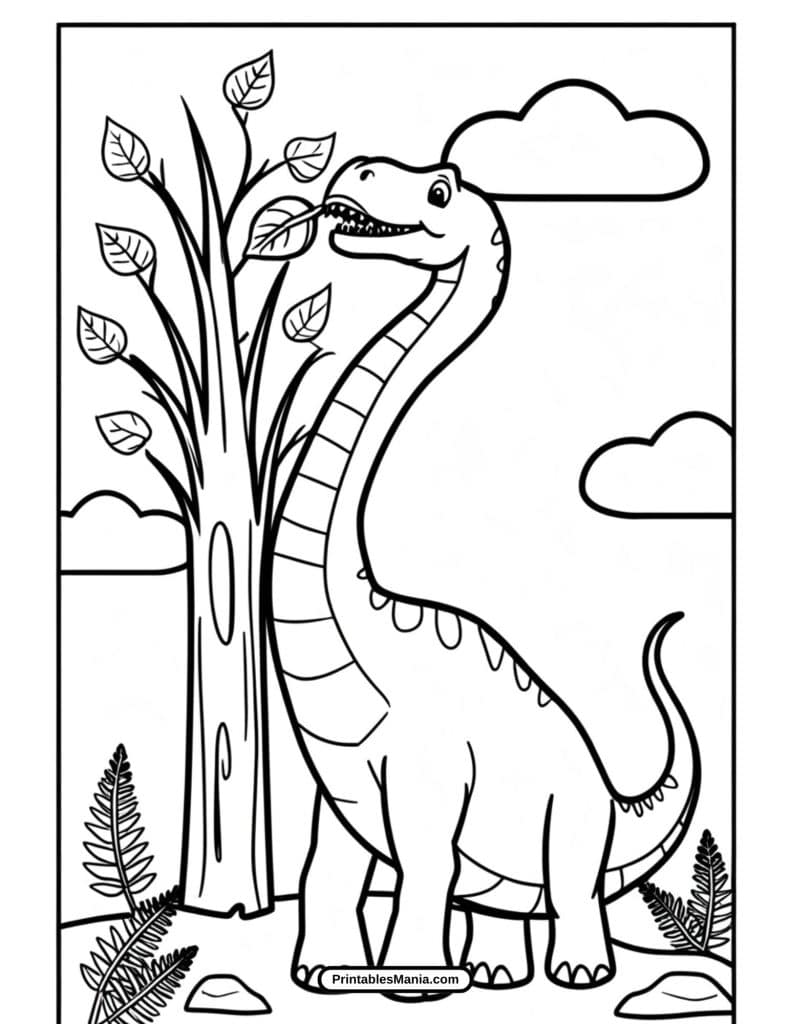 dinosaur coloring page